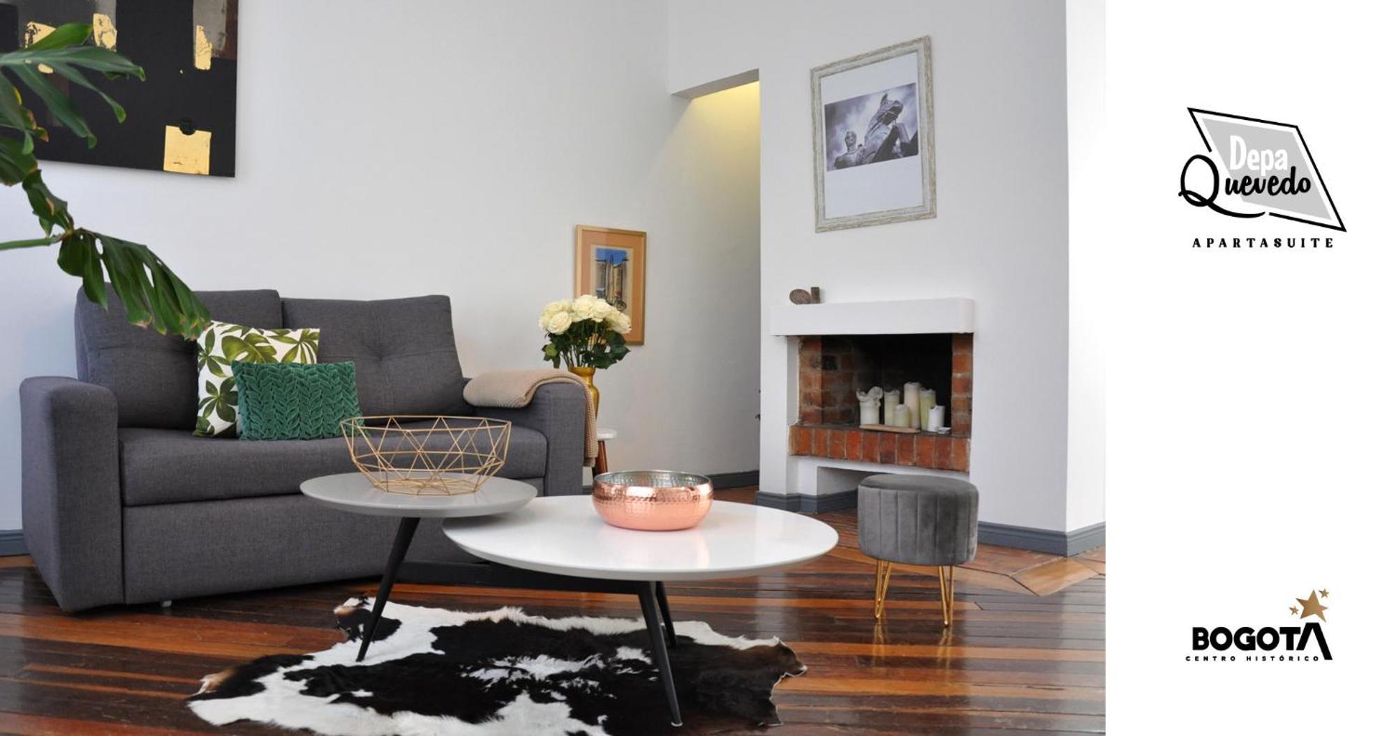 Depa Quevedo - Trendy Revamped Flat - Exceptional Spot In Bogota'S Historic Colonial Square - Candelaria 外观 照片