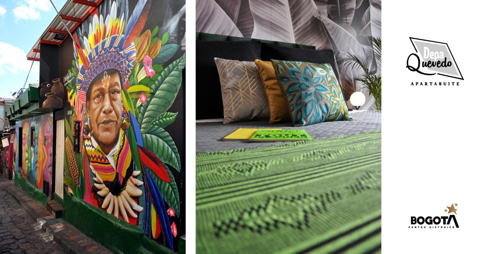 Depa Quevedo - Trendy Revamped Flat - Exceptional Spot In Bogota'S Historic Colonial Square - Candelaria 外观 照片